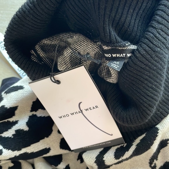 NWT Who What Wear leopard print sweater dress - Picture 6 of 8